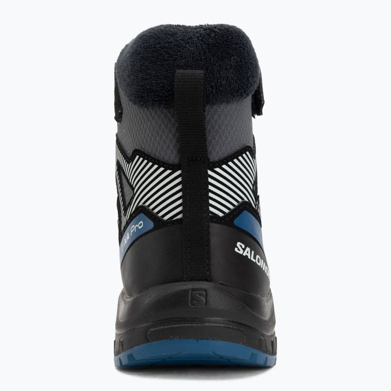 Detské turistické topánky Salomon XA Pro V8 Winter Waterproof turbulence / black / dark blue 6
