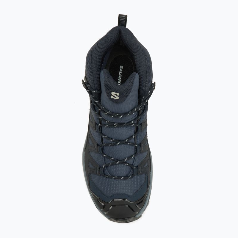 Pánske trekingové topánky Salomon X Ultra 360 Mid GTX blue nights / dark navy / dark blue 5