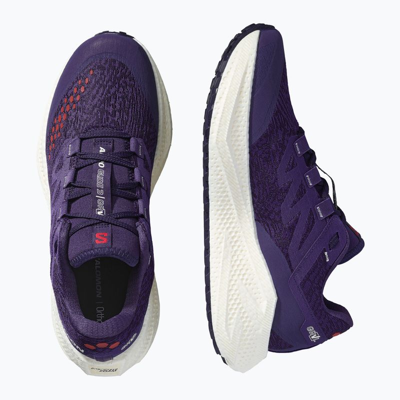 Pánske bežecké topánky Salomon Aero Glide 3 Gravel astral aura/vanilla ice/haute red 12