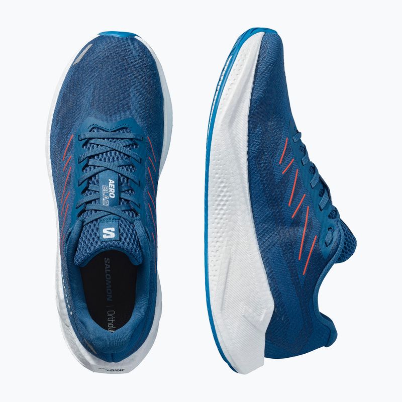 Pánske bežecké topánky Salomon Aero Blaze 3 dark blue/cherry tomato 13