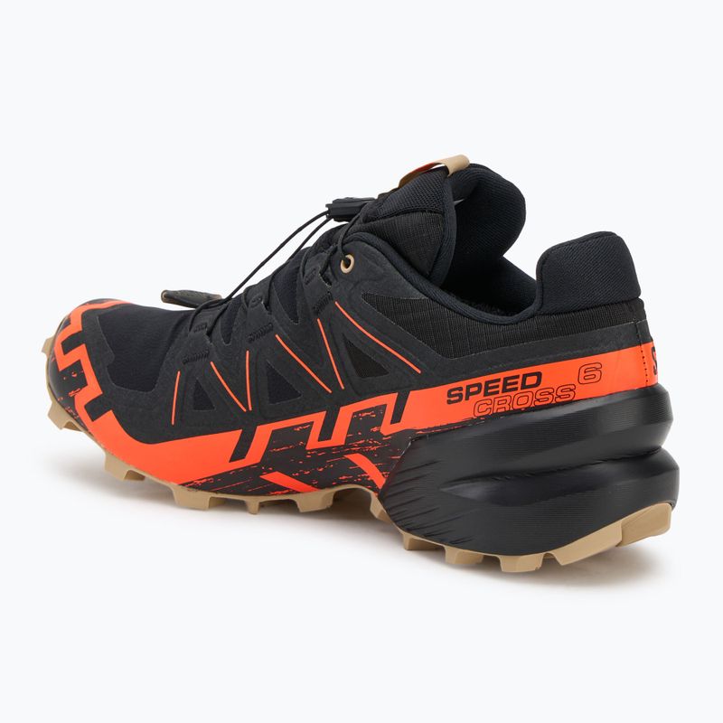 Pánske bežecké topánky Salomon Speedcross 6 GTX black/shocking orange/white pepper 3