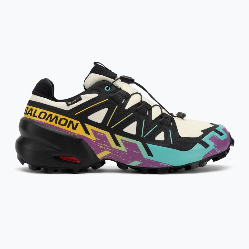 Pánske bežecké topánky Salomon Speedcross 6 GTX transparent yellow/black/waterfall 2