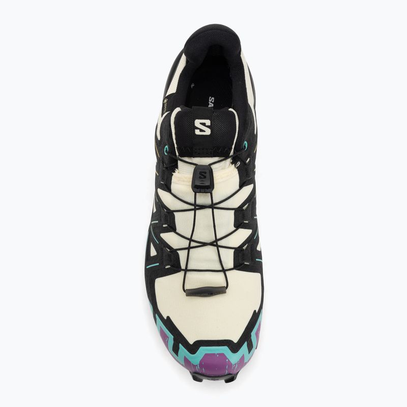 Pánske bežecké topánky Salomon Speedcross 6 GTX transparent yellow/black/waterfall 5