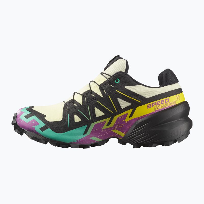 Dámske bežecké topánky Salomon Speedcross 6 GTX transparent yellow/black/waterfall 9