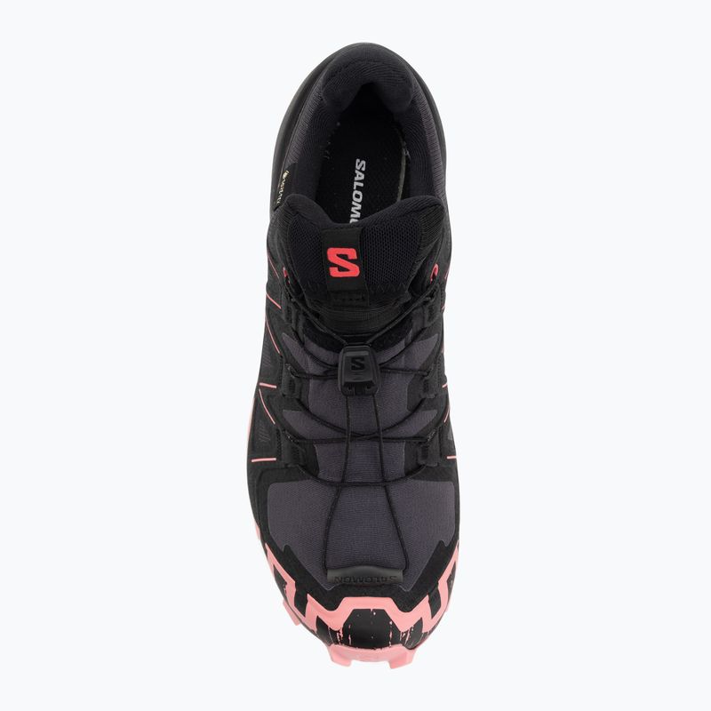 Dámske bežecké topánky Salomon Speedcross 6 GTX nine iron/black/flamingo pink 5
