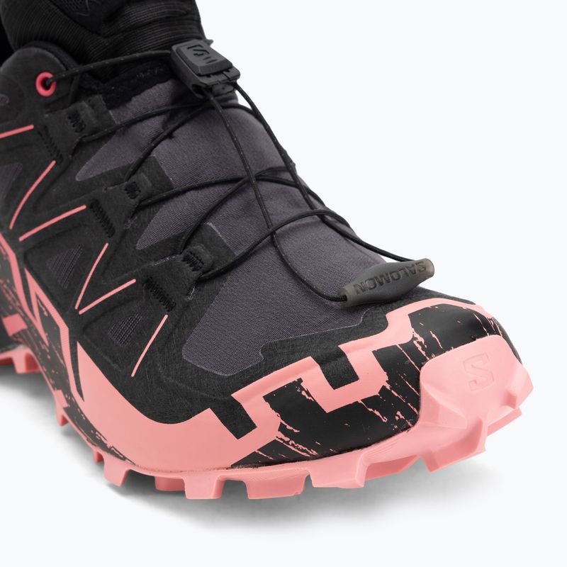 Dámske bežecké topánky Salomon Speedcross 6 GTX nine iron/black/flamingo pink 7