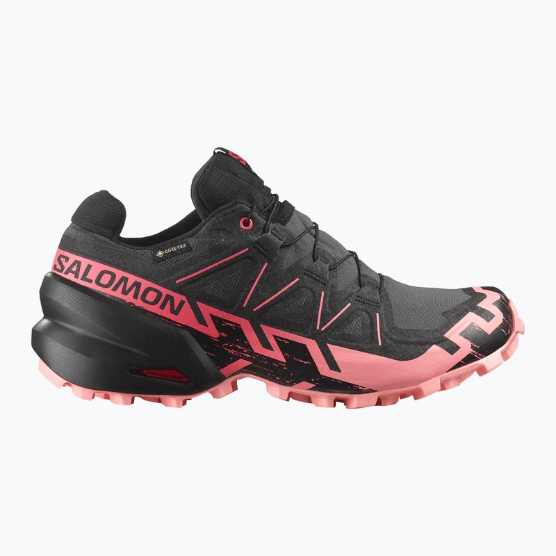Dámska bežecká obuv Salomon Speedcross 6 GTX nine iron/black/flamingo pink 2