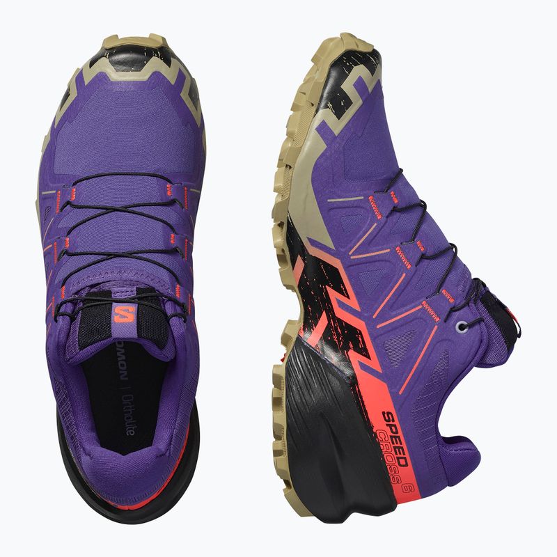 Dámske bežecké topánky Salomon Speedcross 6 liberty/black/neon flame 8
