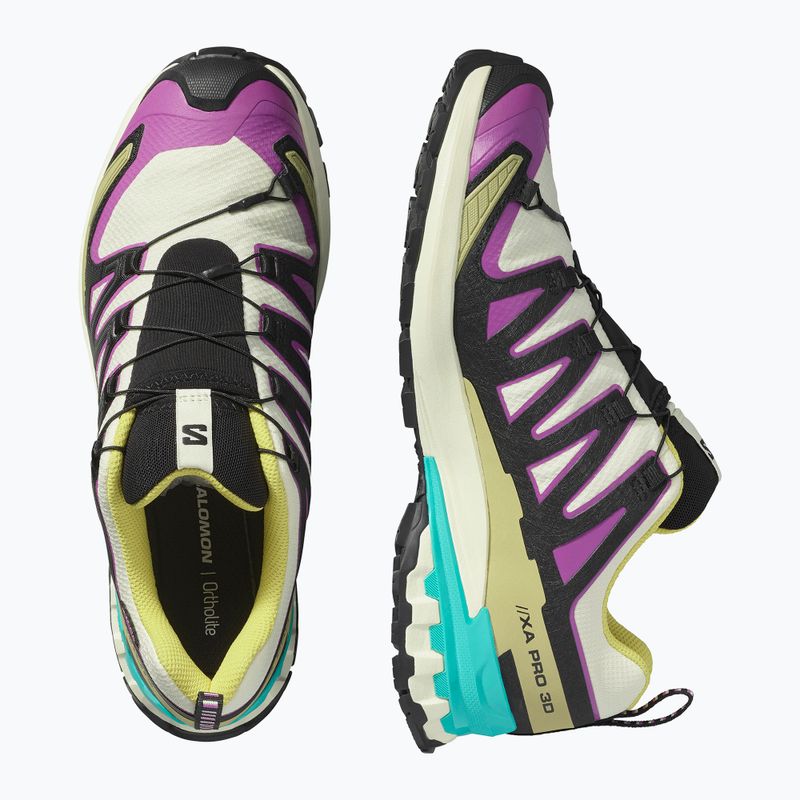 Pánske bežecké topánky Salomon XA PRO 3D V9 GTX transparent yellow/black/waterfall 12