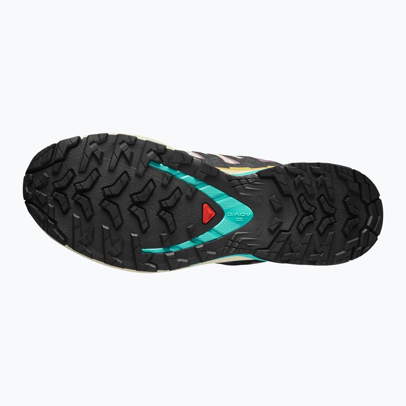 Dámske bežecké topánky Salomon XA PRO 3D V9 GTX transparent yellow/black/waterfall 4