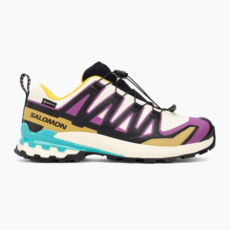 Dámske bežecké topánky Salomon XA PRO 3D V9 GTX transparent yellow/black/waterfall 2
