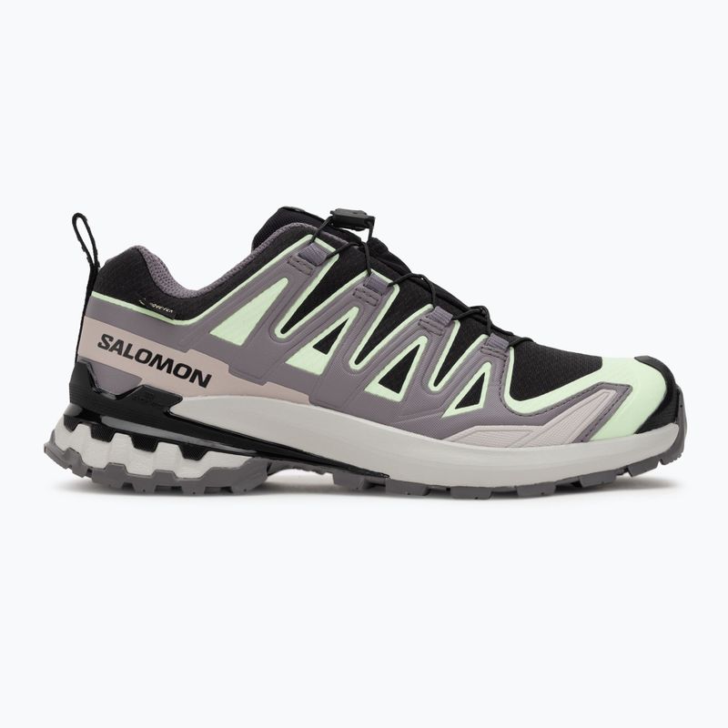 Dámske bežecké topánky Salomon XA PRO 3D V9 GTX black/patina green/gray violet 2