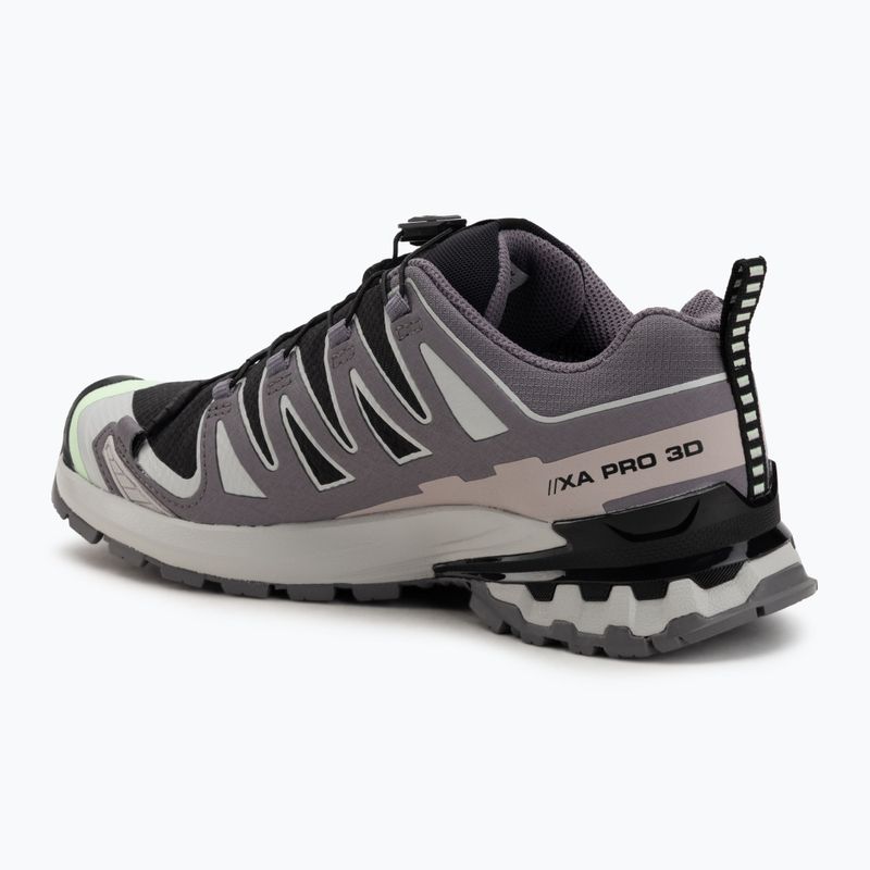 Dámske bežecké topánky Salomon XA PRO 3D V9 GTX black/patina green/gray violet 3