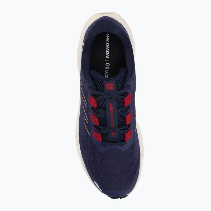 Pánske bežecké topánky Salomon Aero Blaze 3 GRVL astral aura/maritime blue/haute red 5