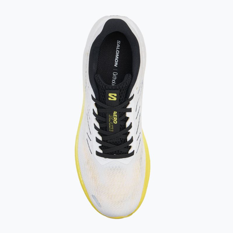 Pánske bežecké topánky Salomon Aero Blaze 3 white/black/blazing yellow 5
