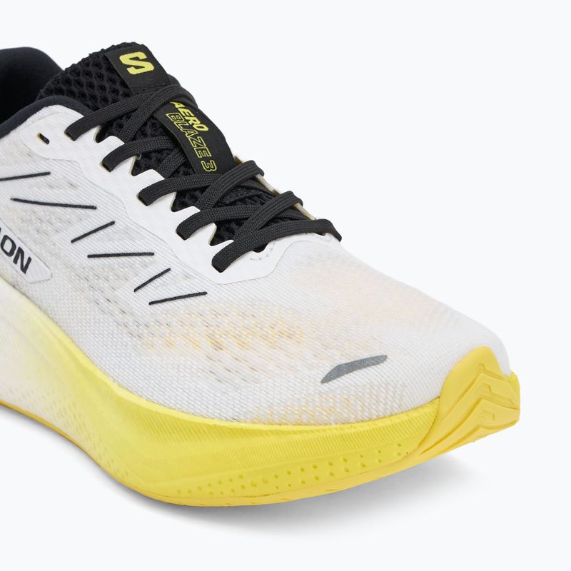 Pánske bežecké topánky Salomon Aero Blaze 3 white/black/blazing yellow 7