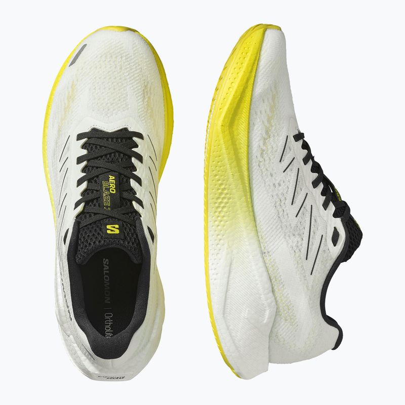Pánske bežecké topánky Salomon Aero Blaze 3 white/black/blazing yellow 13