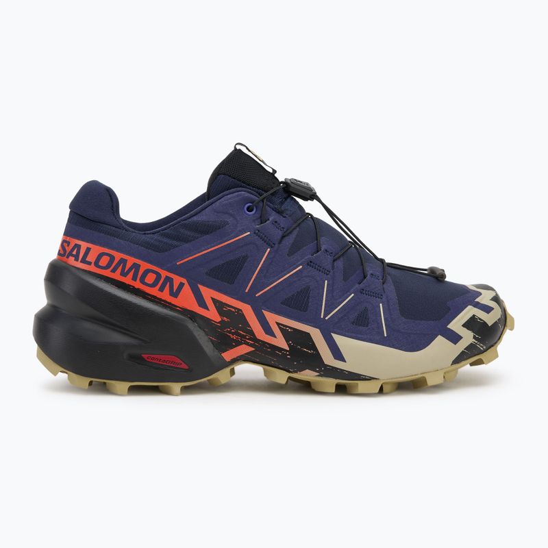 Pánske bežecké topánky Salomon Speedcross 6 maritime blue/black/cherry tomato 2