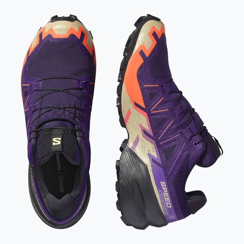 Pánske bežecké topánky Salomon Speedcross 6 GTX maritime blue/black/cherry tomato 6