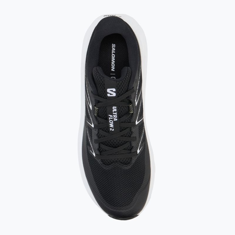 Pánske bežecké topánky Salomon Ultra Flow 2 black/white/agave green 5