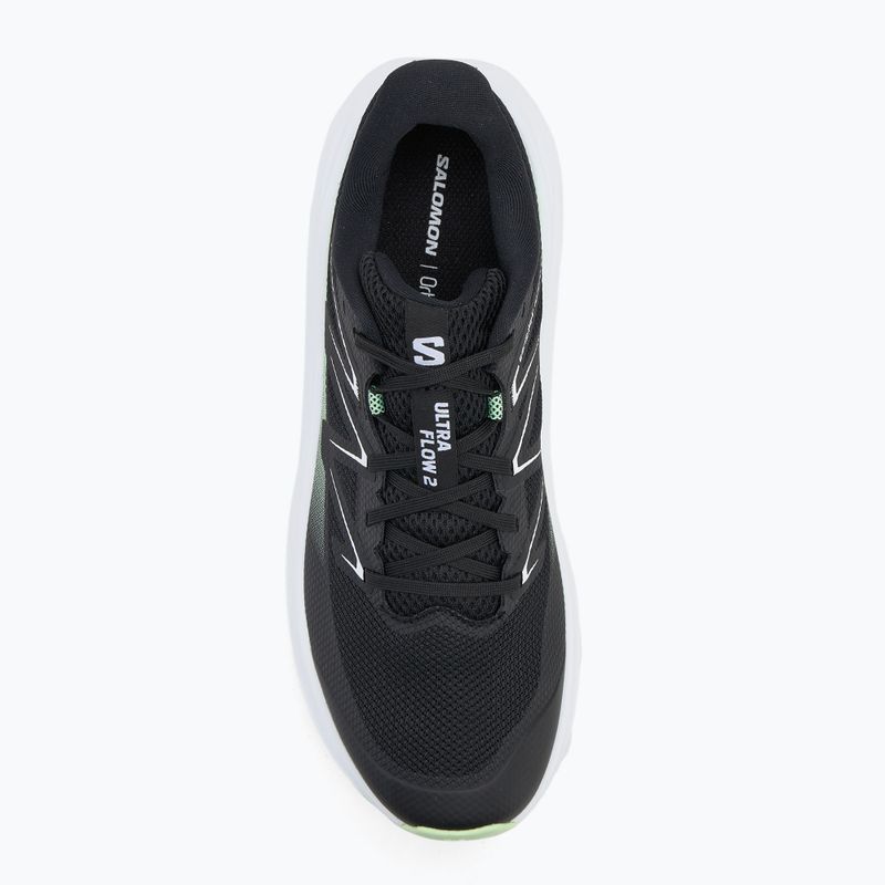 Pánske bežecké topánky Salomon Ultra Flow 2 black/white/patina green 5