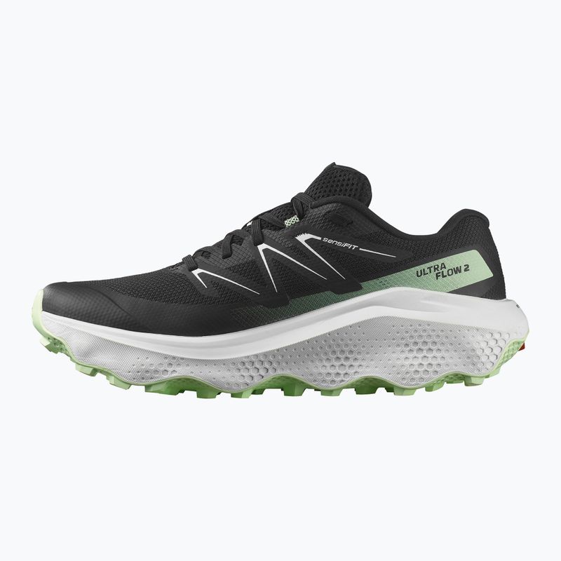 Pánske bežecké topánky Salomon Ultra Flow 2 black/white/patina green 10