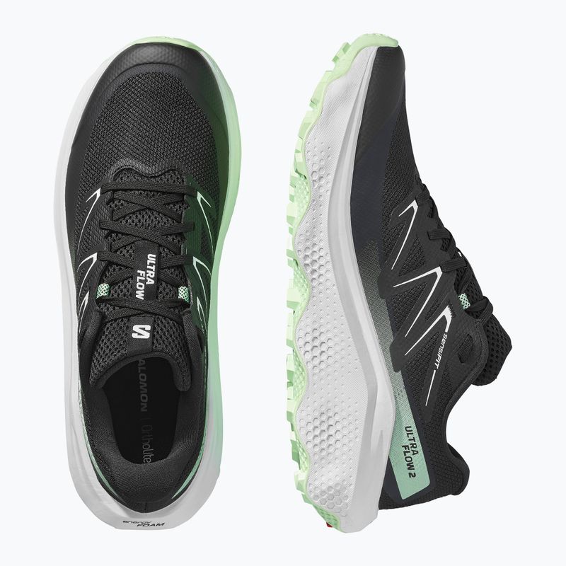 Pánske bežecké topánky Salomon Ultra Flow 2 black/white/patina green 13