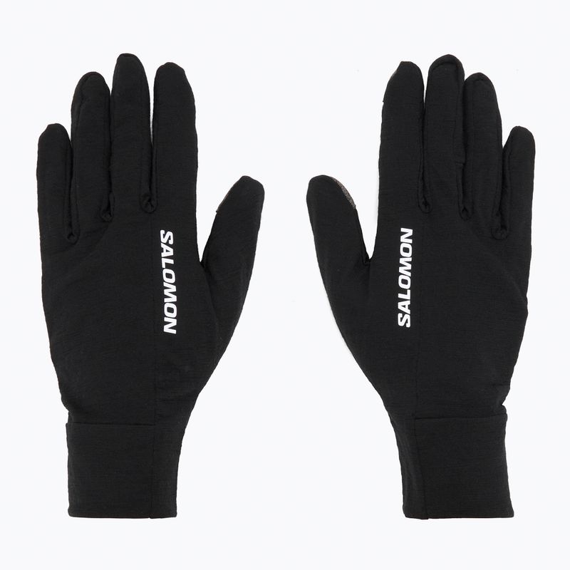 Bežecké rukavice Salomon Merino Gloves deep black 2