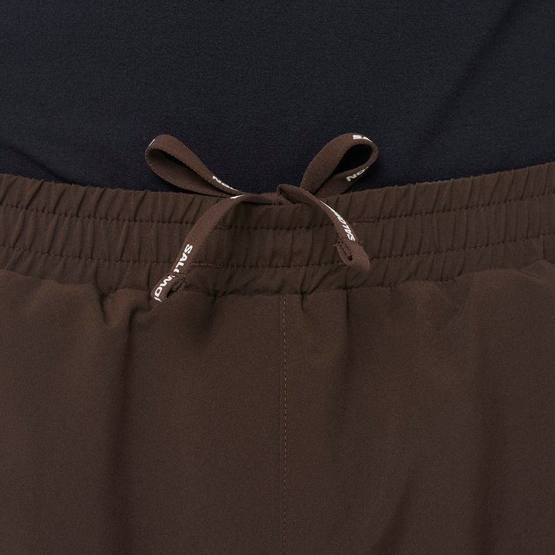 Pánske bežecké šortky Salomon Shakeout C 2IN1 7" coffee bean 2