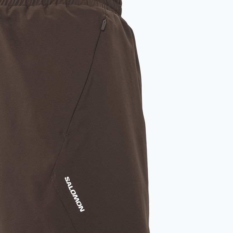 Pánske bežecké šortky Salomon Shakeout C 2IN1 7" coffee bean 3
