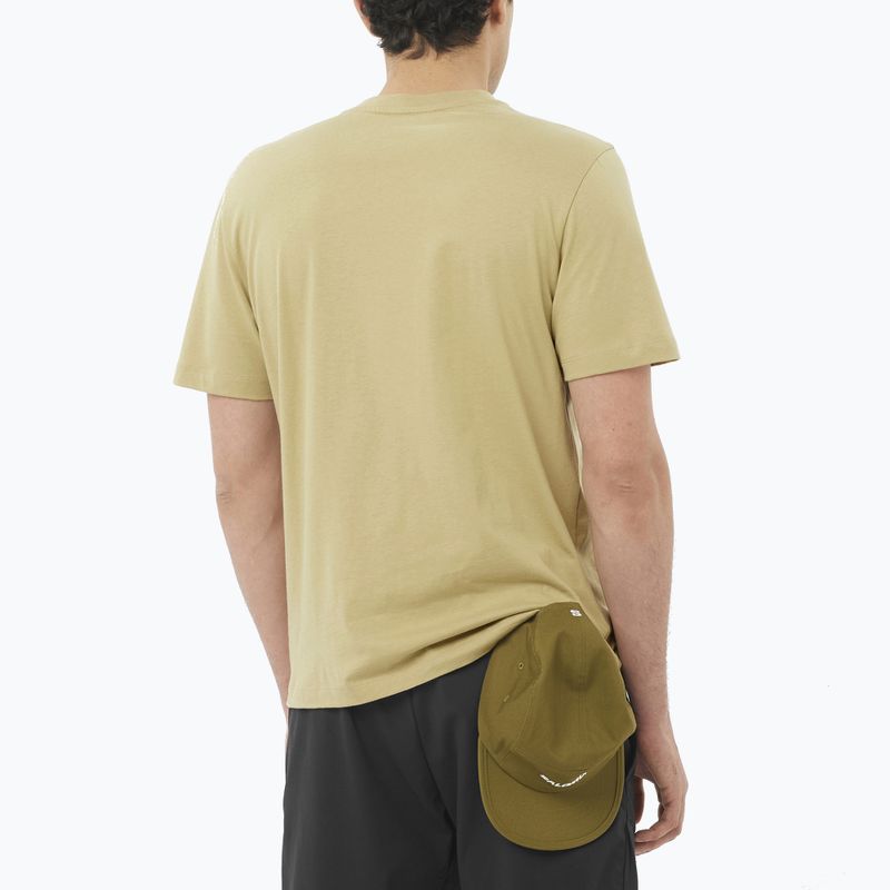 Pánske tričko Salomon Logo gray green 2