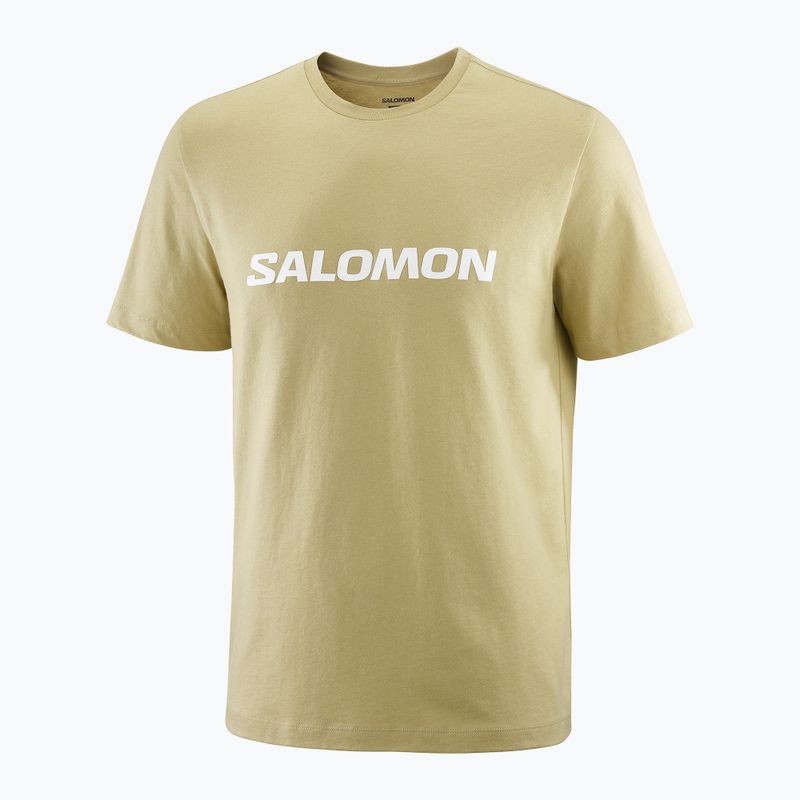Pánske tričko Salomon Logo gray green 3
