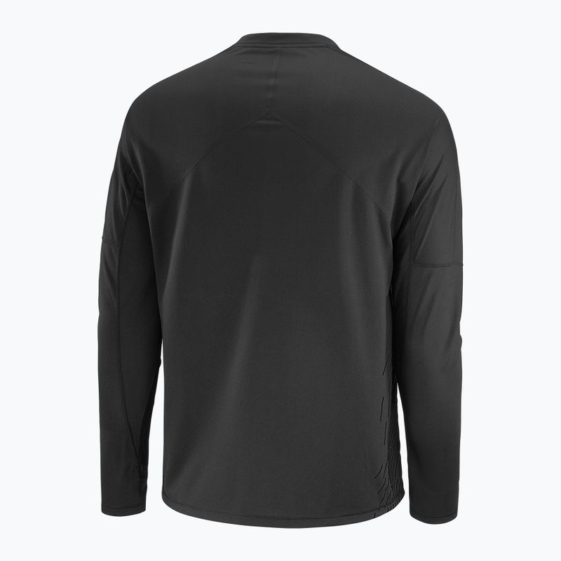 Pánske bežecké tričko Salomon Sense Aero GFX deep black 4