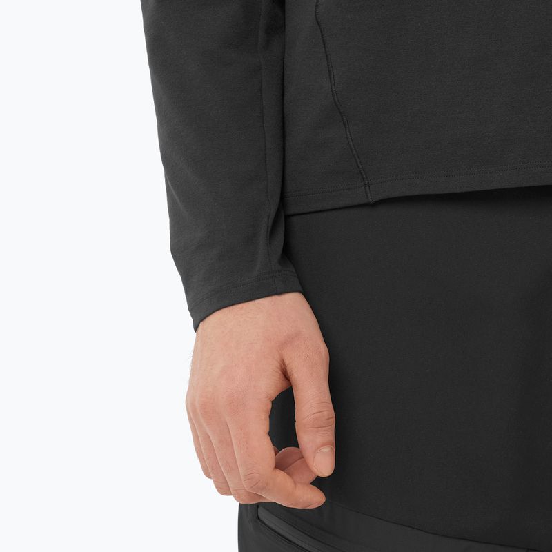 Pánske tričko longsleeve Salomon Trackline deep black 3