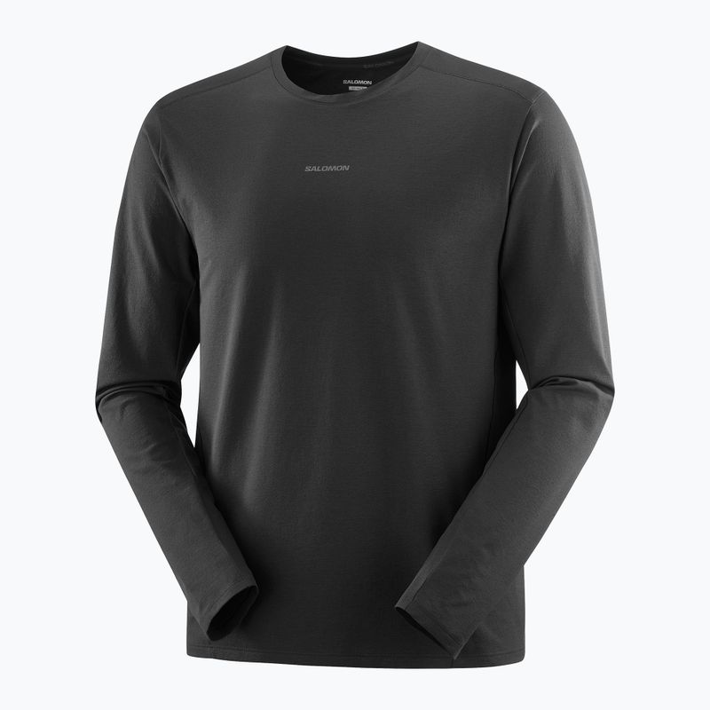 Pánske tričko longsleeve Salomon Trackline deep black 4
