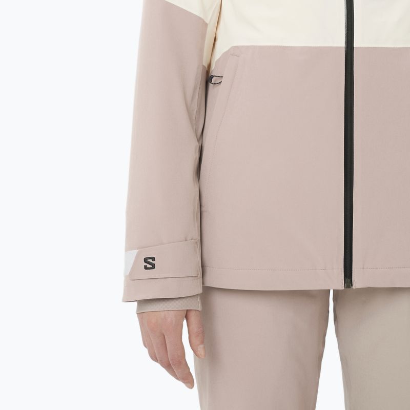 Dámska lyžiarska bunda Salomon Highland whisper white/etherea 4