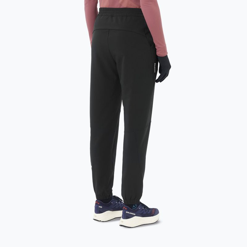 Dámske bežecké nohavice Salomon Shakeout Hexaflow Pants deep black 3