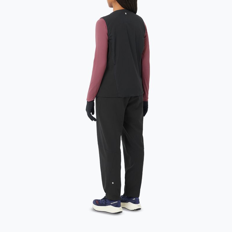 Dámske bežecké nohavice Salomon Shakeout Hexaflow Pants deep black 4