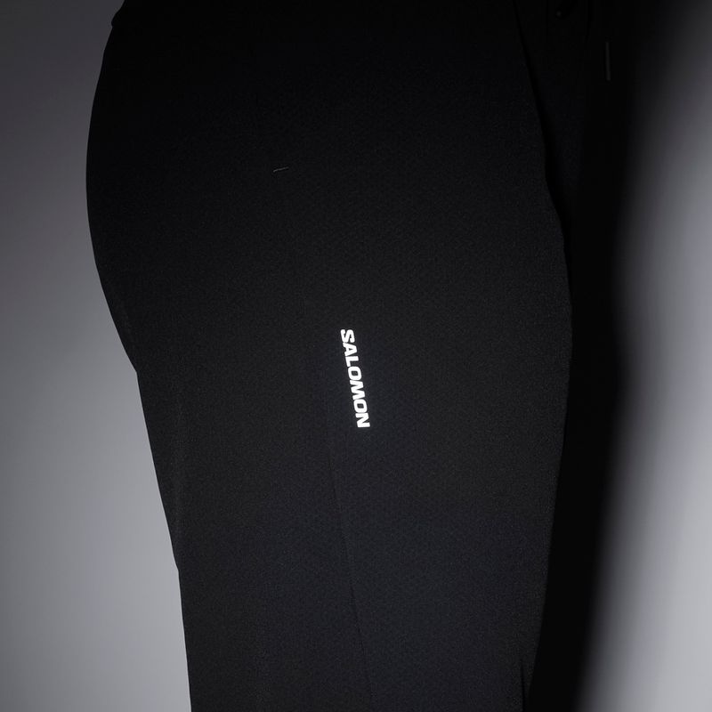 Dámske bežecké nohavice Salomon Shakeout Hexaflow Pants deep black 7