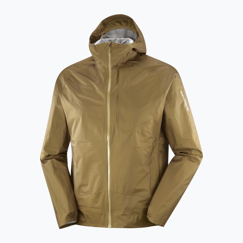 Pánska bežecká bunda Salomon Bonatti Waterproof brilliant olive 3