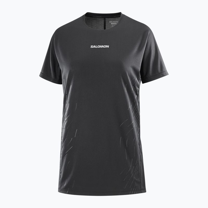 Dámske bežecké tričko Salomon Sense Aero SS Tee GFX deep black 3