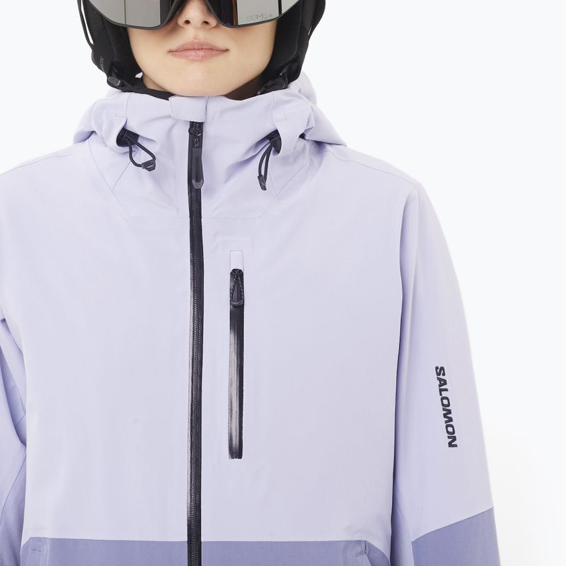 Dámska lyžiarska bunda Salomon Highland cosmic sky/blue granite 3