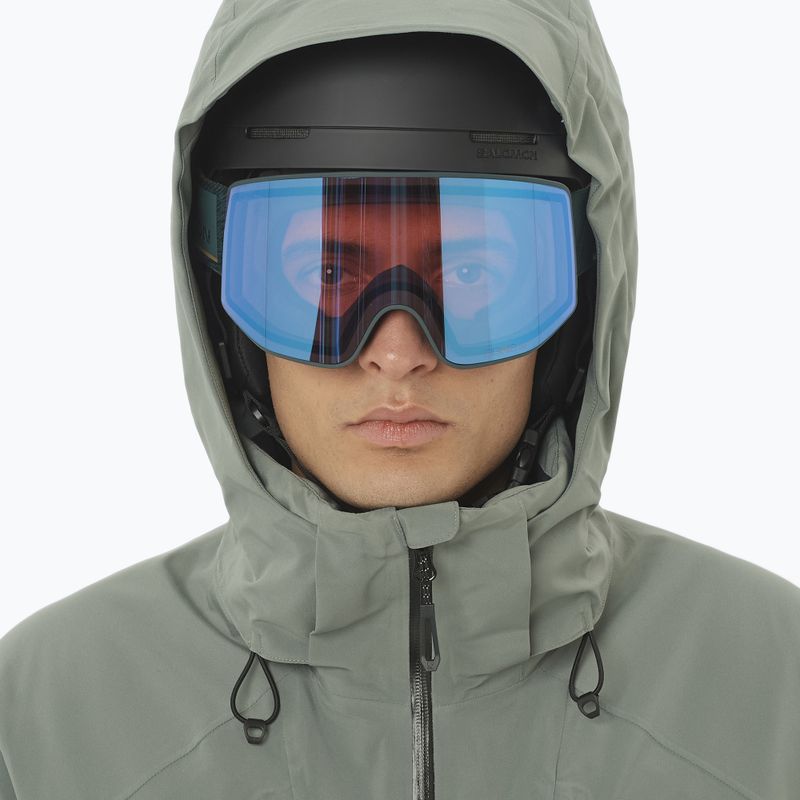 Pánska lyžiarska bunda Salomon Brilliant 2.0 sedona sage/green 3