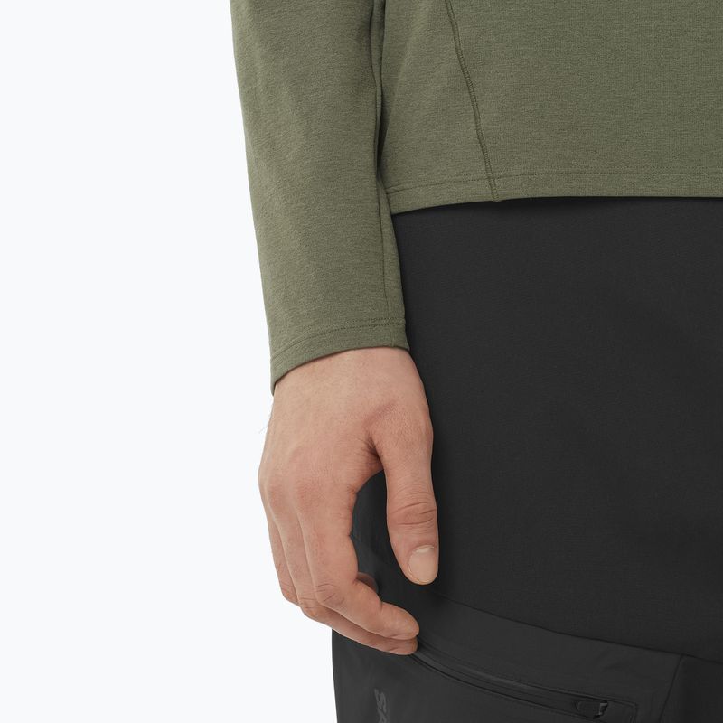 Pánske tričko longsleeve Salomon Trackline grape leaf 3
