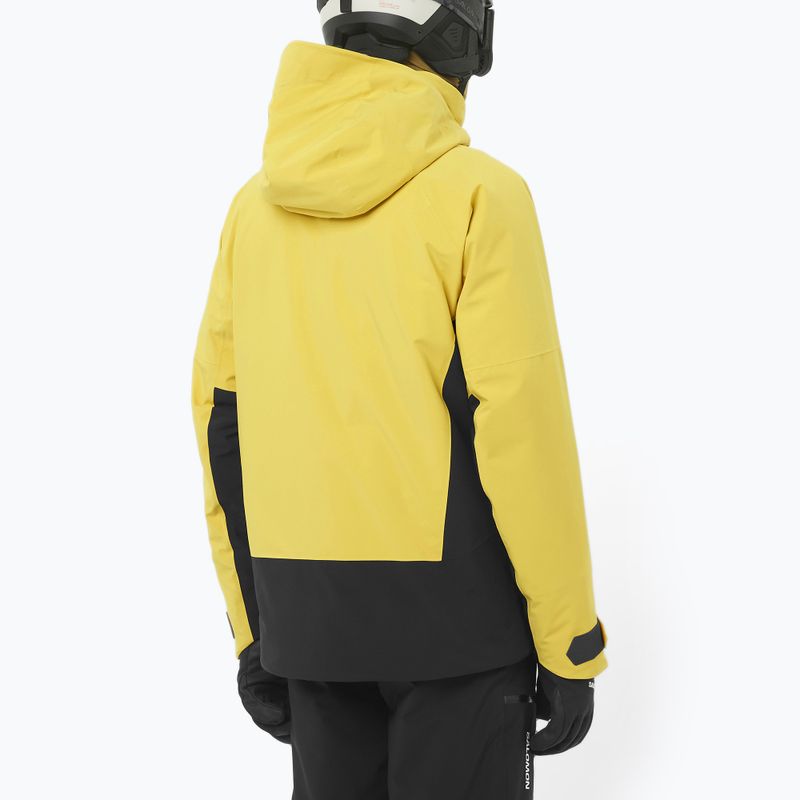 Pánska lyžiarska bunda Salomon Brilliant 2.0 cress green/deep black 2