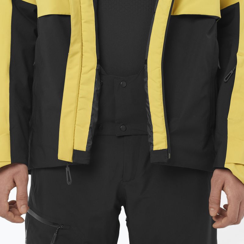 Pánska lyžiarska bunda Salomon Brilliant 2.0 cress green/deep black 5