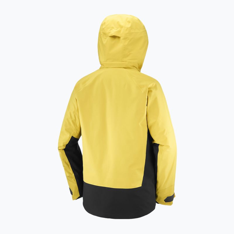 Pánska lyžiarska bunda Salomon Brilliant 2.0 cress green/deep black 10