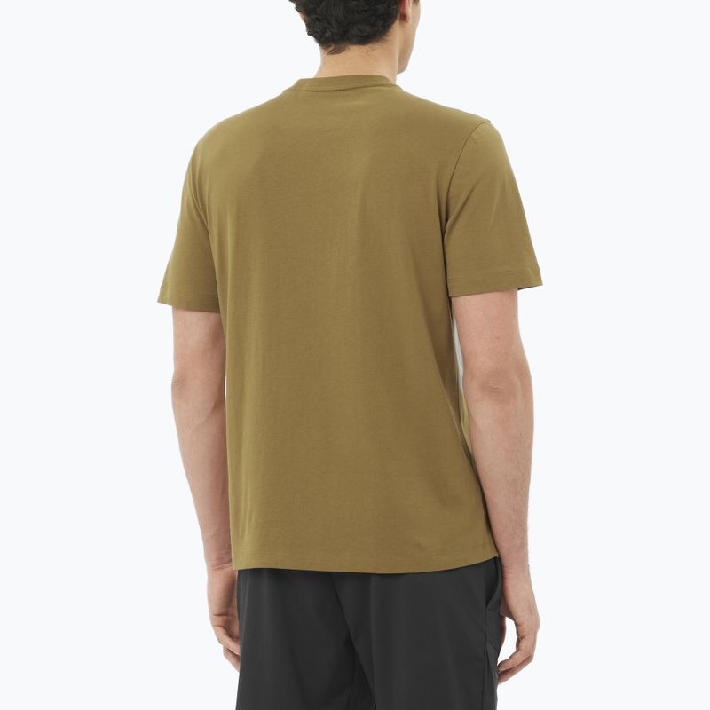 Pánske tričko Salomon Logo brilliant olive 2