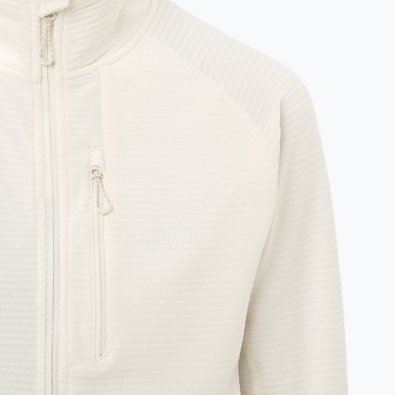 Dámska trekingová mikina Salomon Essential Lightwarm Full Zip whisper white 3
