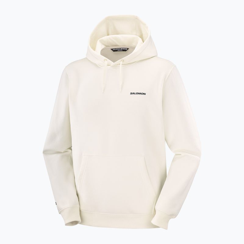 Pánska mikina Salomon Chest Logo Hoodie whisper white 5